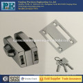 double glass door stainless steel fabrication brass lock core double lock head